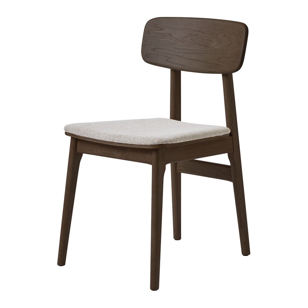 E-shop Hnedá čalúnená jedálenská stolička Livo – Unique Furniture