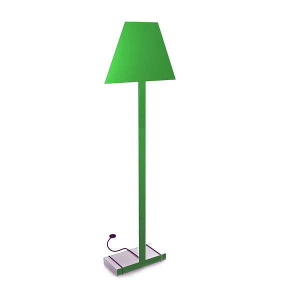 Zelená stojacia lampa Caoscreo 2D Floor