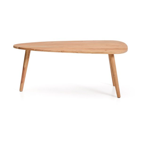 Konferenčný stolík z masívu akácie v prírodnej farbe 60x110,5 cm Duvani – Kave Home