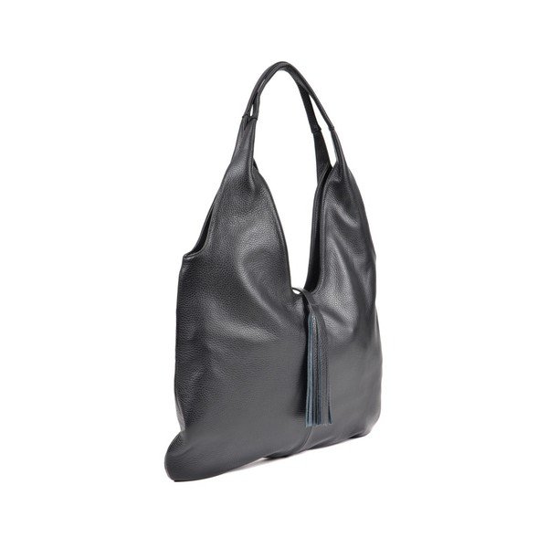 Čierna kožená kabelka Roberta M Paredo Nero-image-2