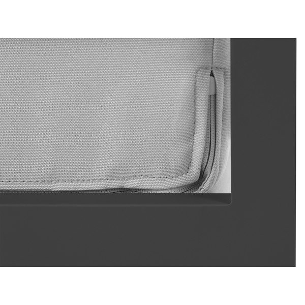 Sivé vonkajšie kreslo v čiernom ráme Calme Jardin Nicea-image-4