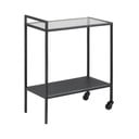 Čierny odkladací stolík Actona Seaford