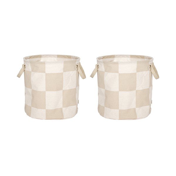 Látkové košíky v súprave 2 ks ø 32x32 cm Chess – OYOY Living Design