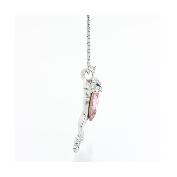 Náhrdelník so Swarovski Elements, ružová žaba-image-1