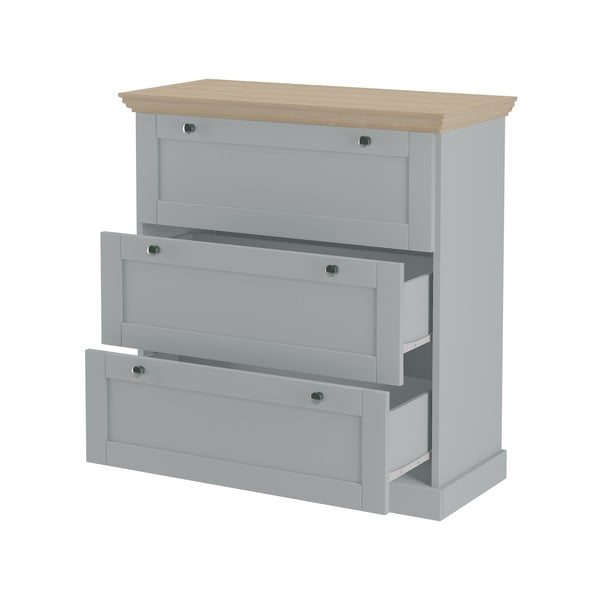Sivá vysoká komoda 75x80 cm Binz – Støraa-image-2