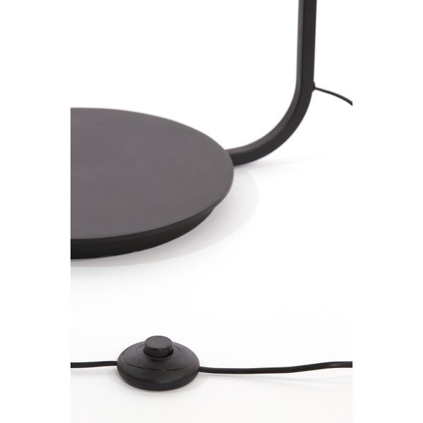 Stojacia lampa s textilným tienidlom v matnej čierno-prírodnej farbe (výška 164 cm) Lyra – Light & Living-image-4