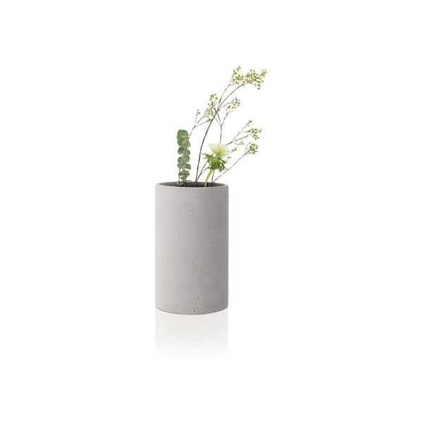 Svetlosivá váza Blomus Bouquet, výška 20 cm