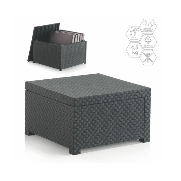 Záhradný odkladací stolík z umelého ratanu 56x56 cm – Juinsa-image-2