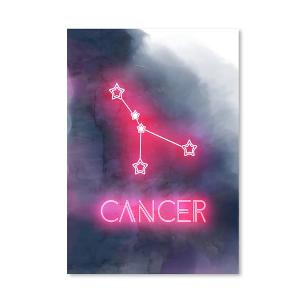 Plagát Americanflat Cancer Zodiac, 30 × 42 cm