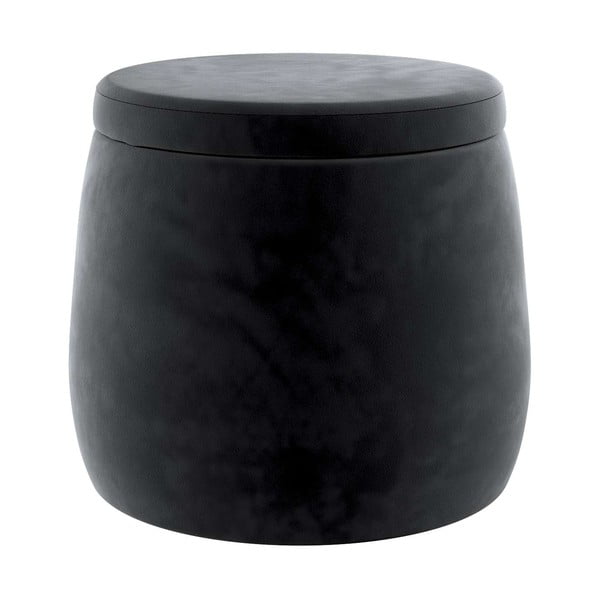 Čierny zamatový detský puf Posh Velvet – Yellow Tipi