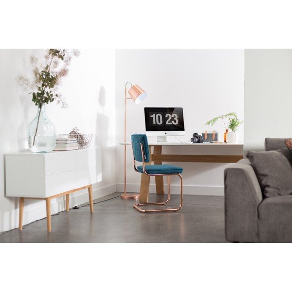 Stojacia lampa v medenej farbe Zuiver Buckle Head-image-1