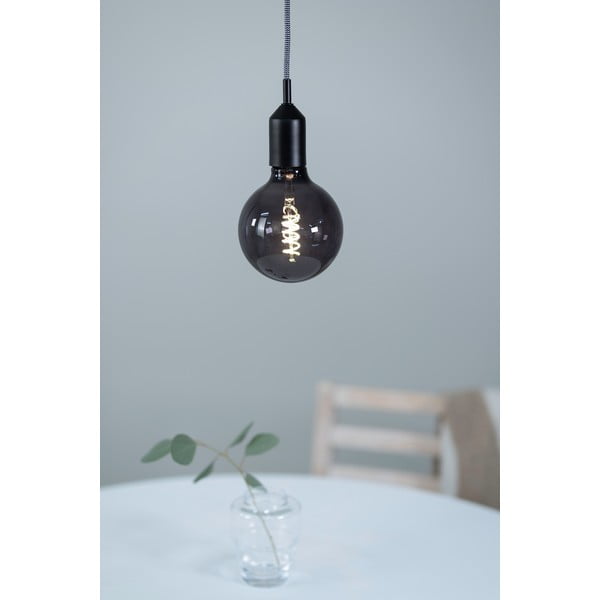 Čierne závesné svietidlo 4x4 cm Bronx - Markslöjd-image-1