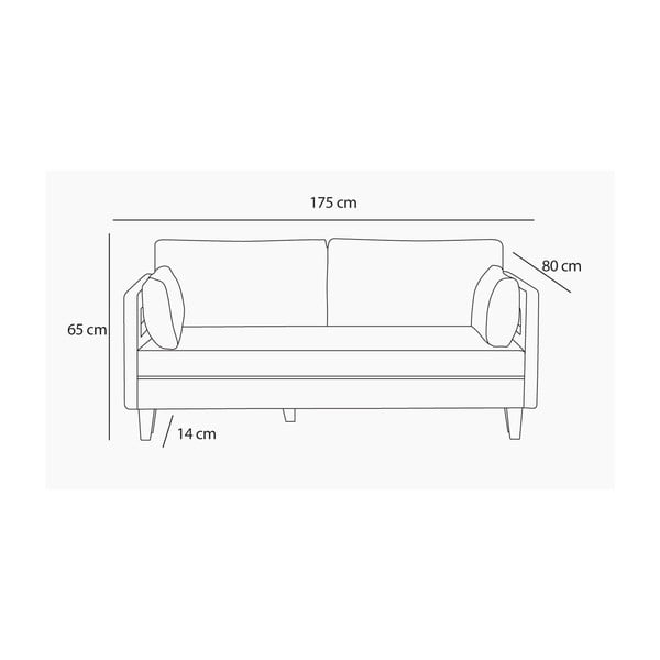 Hnedá trojmiestna pohovka Balcab Home Lola-image-1