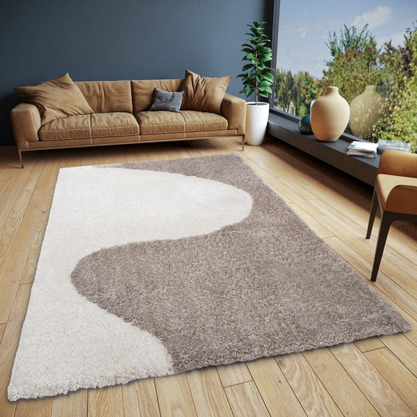 Béžovo-krémový koberec 120x170 cm – Elle Decoration-image-1