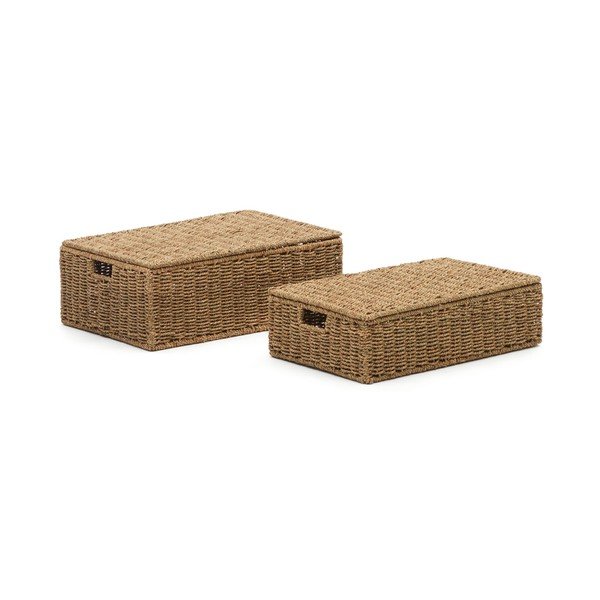 Košíky v súprave 2 ks z morskej trávy 40x60x21 cm Tossa – Kave Home