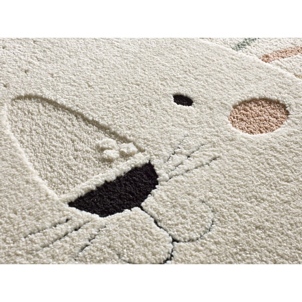 Krémovobiely detský koberec ø120 cm Clown – Universal-image-2