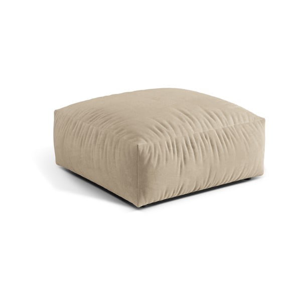 Béžová zamatová modulárna podnožka Martina – Micadoni -image-1