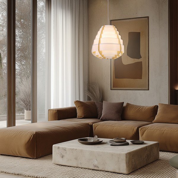 Biele závesné svietidlo Nagoja – Candellux Lighting-image-1