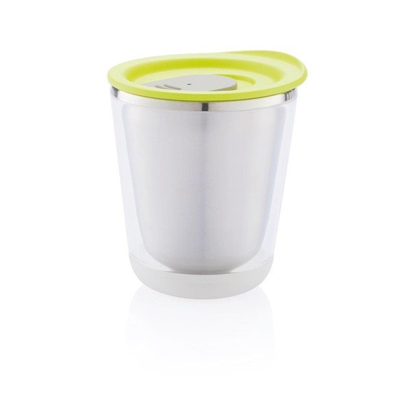Zelený cestovný termohrnček XD Design Dia, 227 ml