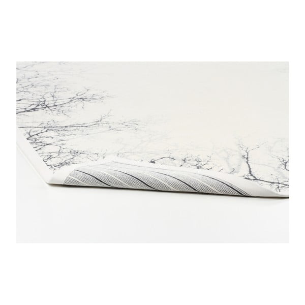 Biely vzorovaný obojstranný koberec Narma Puise, 140 × 200 cm-image-2