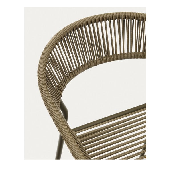 Kaki jedálenské stoličky z umelého ratanu v súprave 4 ks Futadera – Kave Home-image-4