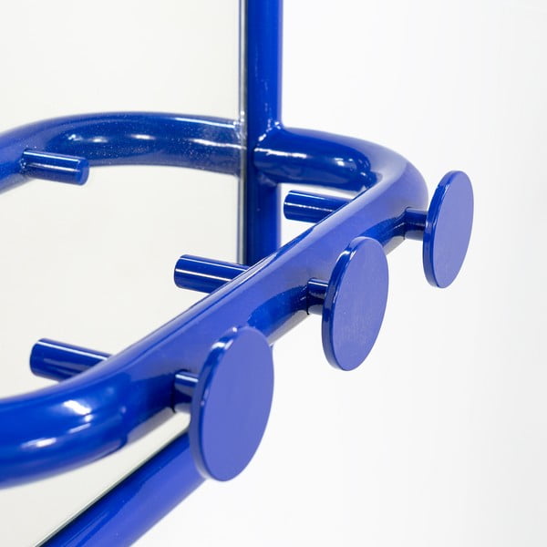 Modrý kovový vešiakový panel 35x60x11 cm Retro – Spinder Design-image-3