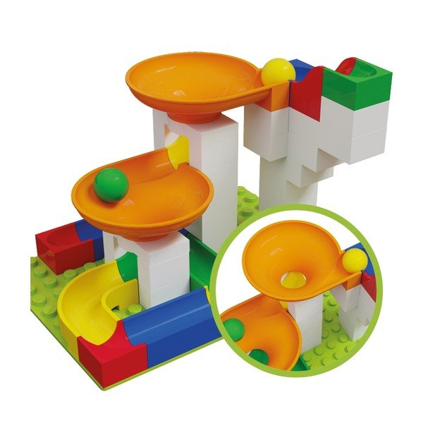 Súprava prídavných dielov ku guličkovej dráhe Hubelino, 44 ks-image-1