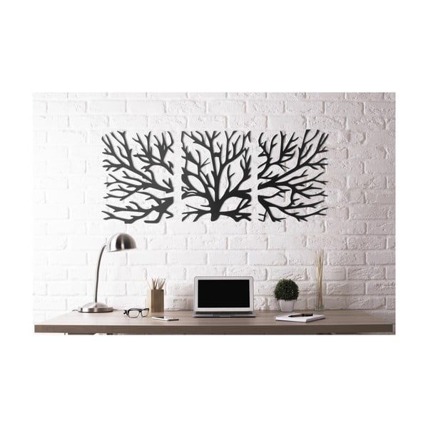 Nástenná kovová dekorácia Branches, 50 × 120 cm