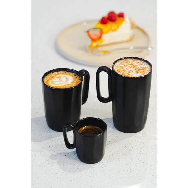 Čierne hrnčeky z kameniny v súprave 2 ks 250 ml Fuori – Vialli Design-image-4