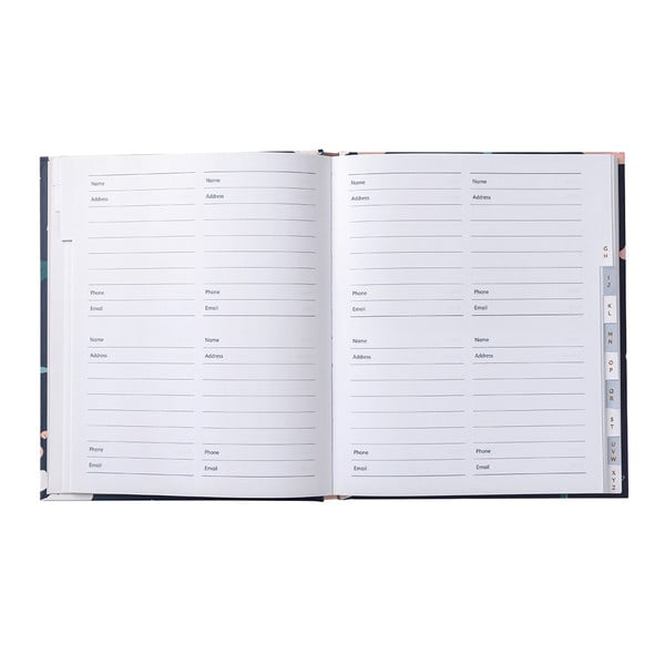 Adresár s lepiacimi štítkami Busy B Navy Blush, 104 strán-image-3