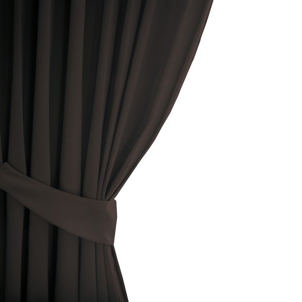 Hnedý záves AmeliaHome Eyelets Brown, 140 x 245 cm