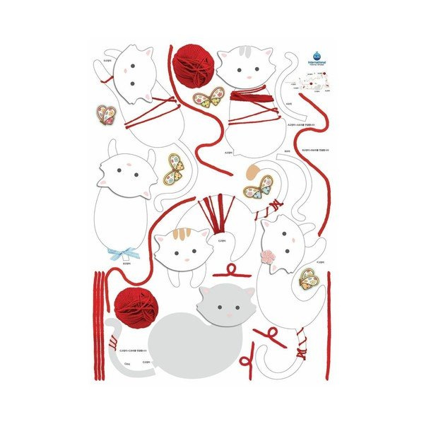 Samolepka Ambiance Cats and balls, 30 cm-image-2