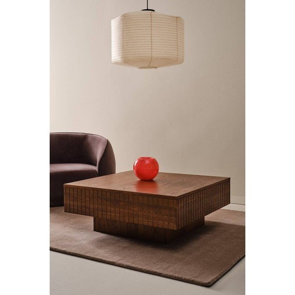 Tmavohnedý konferenčný stolík z MDF 90x90 cm Furuvik – Jotex-image-1