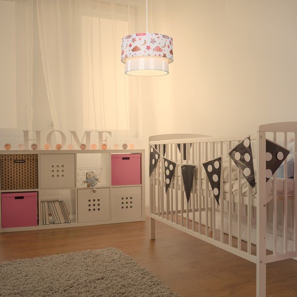 Biele detské svietidlo ø 30 cm Kinder – Squid Lighting-image-1