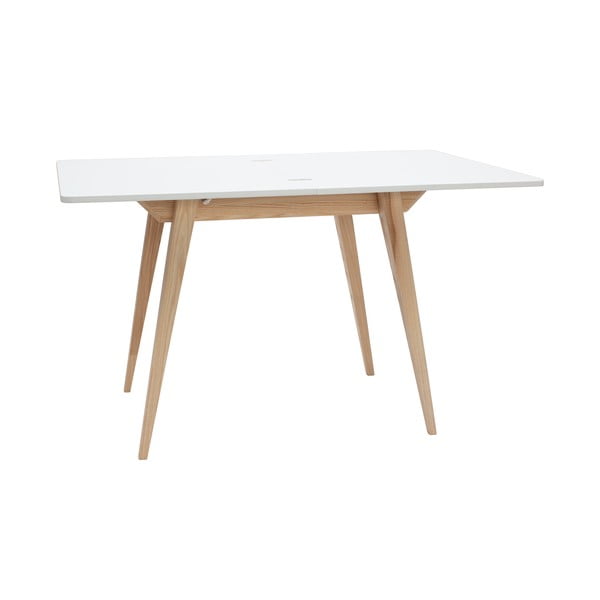 Rozkladací jedálenský stôl s bielou doskou 65x90 cm Envelope – Ragaba-image-3