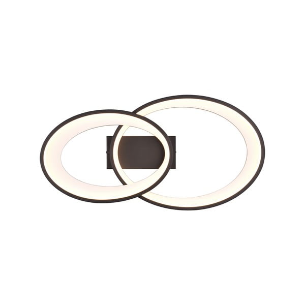 Čierno-biele LED stropné svietidlo 30x57 cm Malaga – Reality-image-2