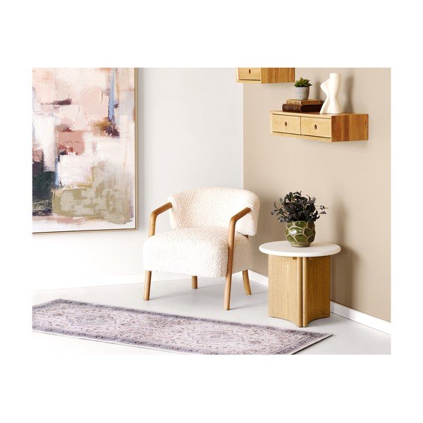 Polica z dubového dreva v svetlo prírodnej farbe 80 cm Luzern – House Nordic-image-2