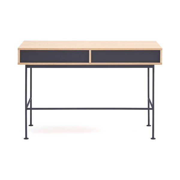 Pracovný stôl s doskou v dubovom dekore 60x120 cm Yoko – Teulat-image-4