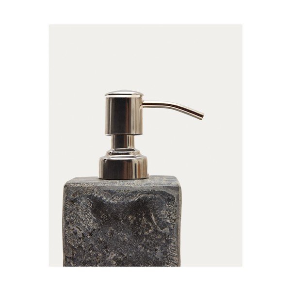 Sivý kamenný dávkovač mydla Macinne – Kave Home-image-3