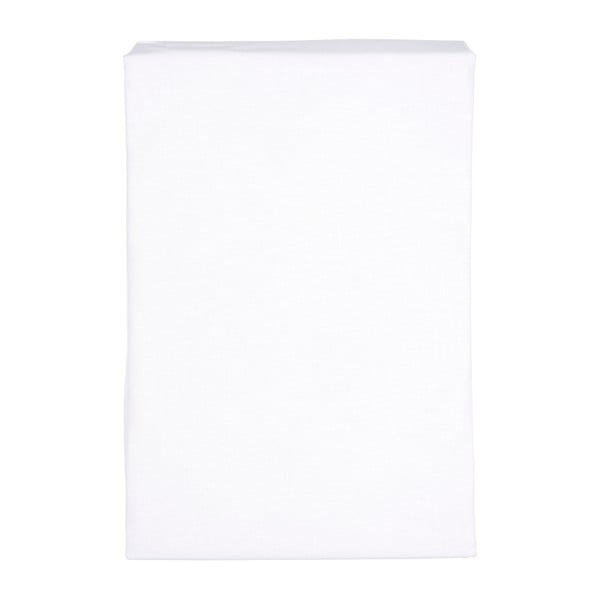 Biele elastické prestieradlo Walra Percaline, 90  x  220 cm
