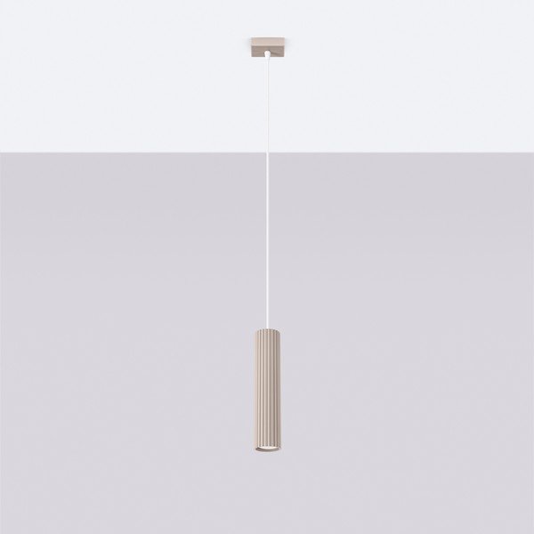 Taupe kovové závesné svietidlo Gleam – Sollux-image-2