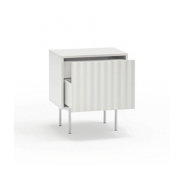 Biely matný nočný stolík Sierra – Teulat-image-3