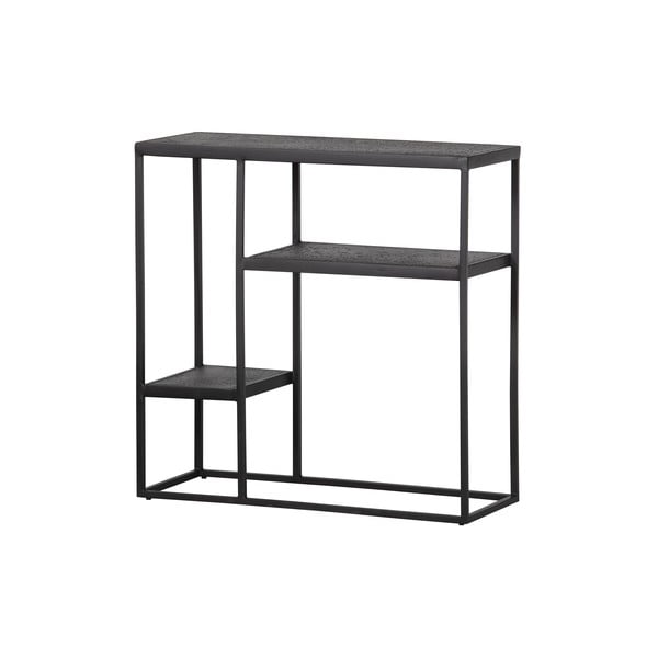 Čierny kovový regál WOOOD Febe-image-3