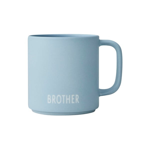 Modrý porcelánový hrnček 175 ml Brother – Design Letters