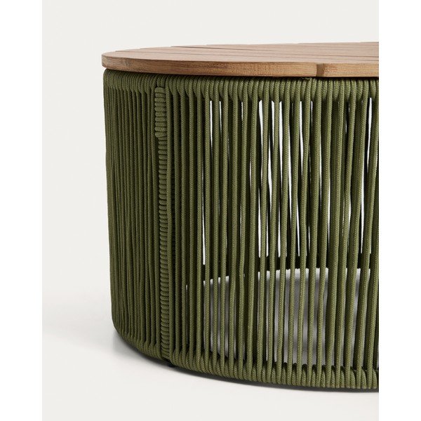 Okrúhly Záhradný konferenčný stolík s doskou z akácie ø 60 cm Dandara – Kave Home-image-4