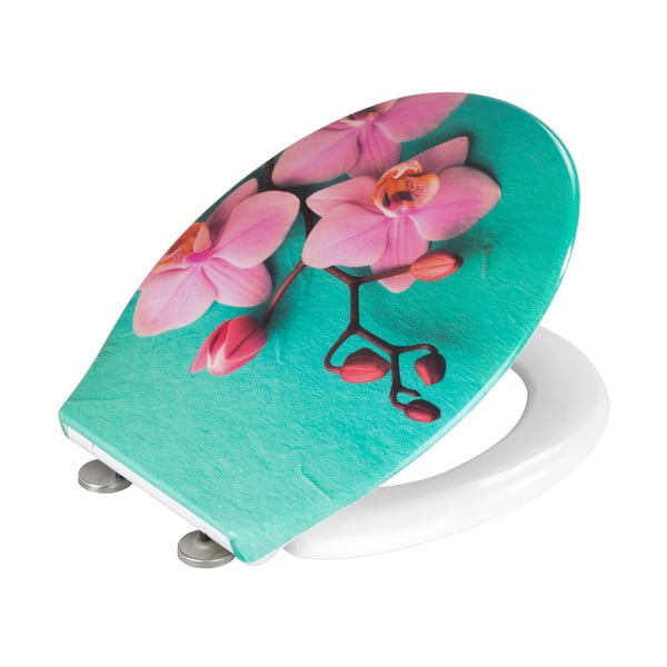 Záchodová doska s automatickým zatváraním 37,5 x 45 cm Fleur - Allstar-image-2