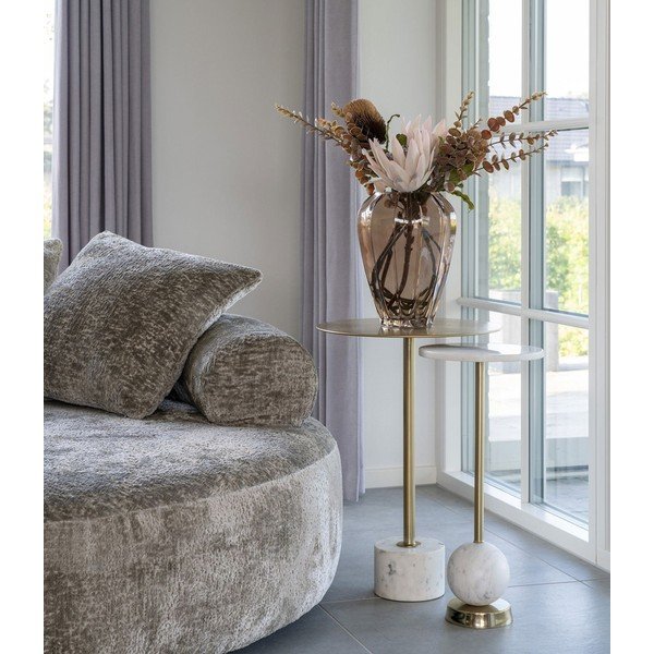 Kovový okrúhly odkladací stolík ø 25 cm Salo – House Nordic-image-1