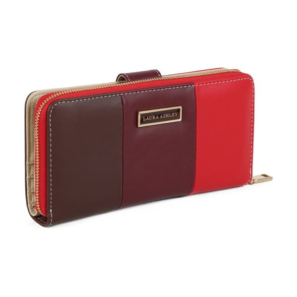 Červená peňaženka z koženky Laura Ashley Oceana