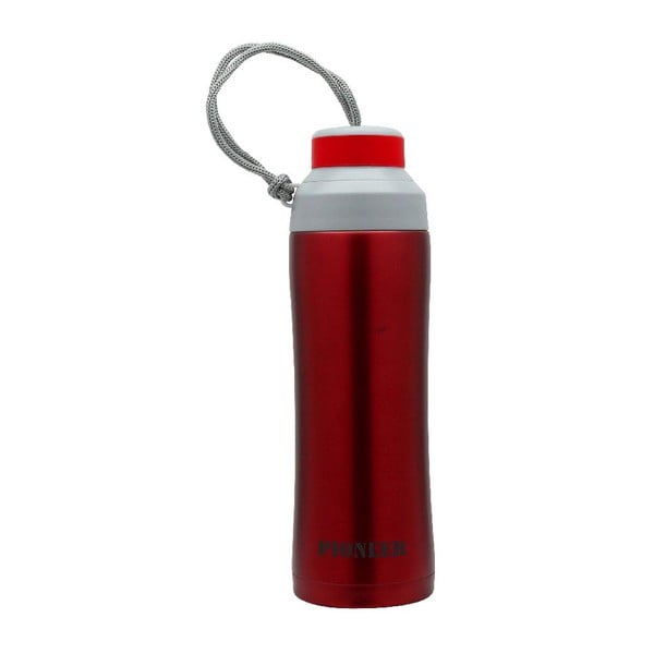 Červená športová fľaša Pioneer, 450 ml