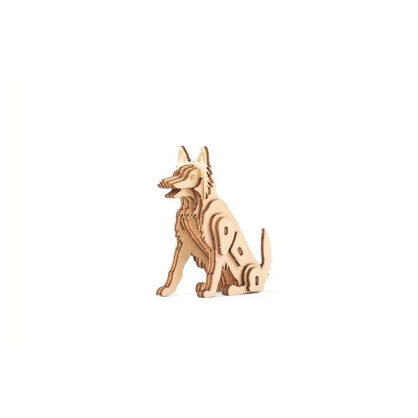 3D drevené puzzle s motívom psa Kikkerland Dog